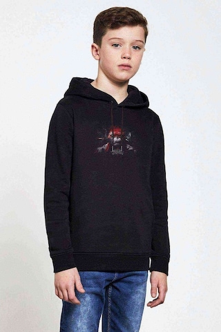 Tshirthane Teenage Mutant Ninja Turtles Baskılı Unisex Çocuk Kapüşonlu Sweat Siyah
