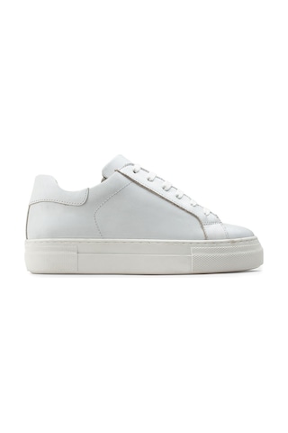 Deery Hakiki Deri Beyaz Sneaker Kadın Ayakkabı - Z1681zbyzc01 Beyaz