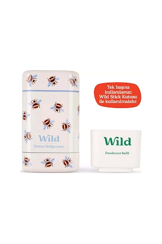 Wild Refill Yedek Stick Deodorant İçi %98 Doğal Formül - Honey & Cactus Flower 40 Gram