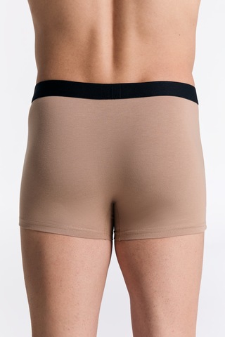 Albero Natur Gots Sertifikalı Organik Pamuk Erkek Trunk Boxer İç Çamaşırı Sütlü Kahverengi