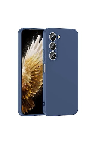 Tecno Spark 40 Pro Kılıf Yumuşak Silikon Kamera Korumalı Lansman Subutu Lacivert