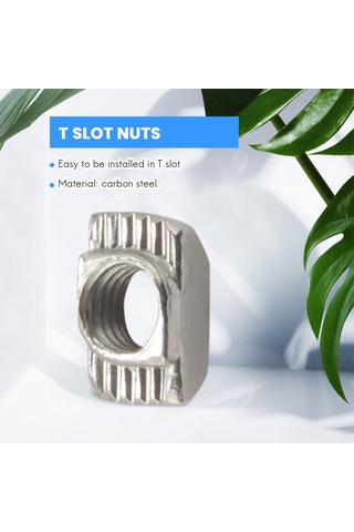 50 Adet M5 T-slot Somunu 2020 Serisi Alüminyum Profil M5 X 10 X 6mm