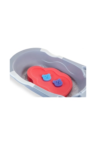 Babyjem Bebek Küvet İçi Sünger + Yıkama Süngeri Kırmızı