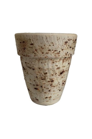 Antik Görünümlü Eskitme Toprak Saksı 17 Cm 15 Cm
