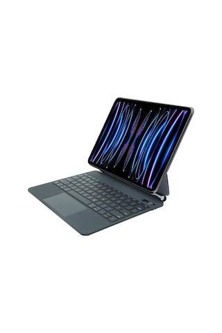 Apple Uyumlu iPad Pro 12.9" Ekran Touchpadli Ve Dijital Ekranlı Türkçe Q Şarjlı Tablet Klavyesi
