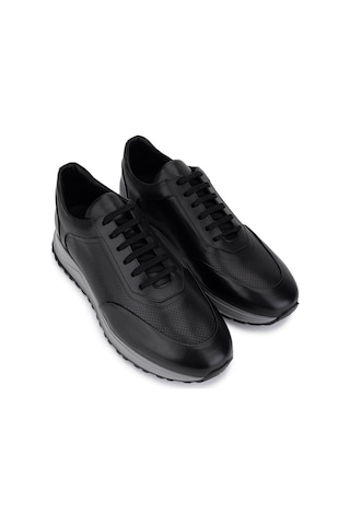 Tamer Tanca Erkek Hakiki Deri Siyah Sneakers & Spor Ayakkabı 771 8586 Erk Ayk Y26 Sıyah Dr
