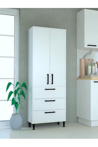 Mobilique 3 Çekmece 2 Kapakli Ay Dolap Mutfak Dolabı