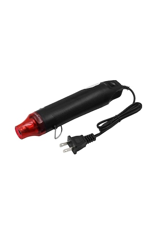 Createtech Elektrikli Sıcak Hava Tabancası 300w, Mini El Isı Aleti, Amerikan Prizli, Siyah Model