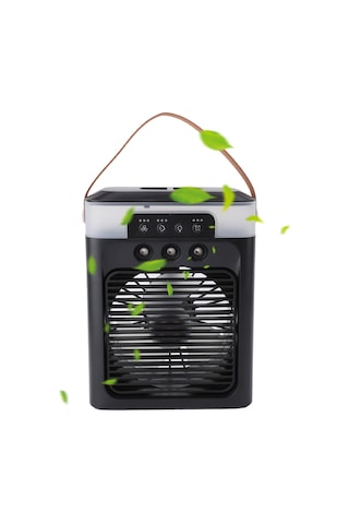 Mufunye Usb Usb Soğutma Buhar Fani, 3 Ağızlı Sprey, Aromaterapi Fonksiyonu, 400ml Su Deposu, Ofis Ve Ev İçin Siyah