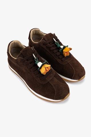 Valmenti Kadın Hakiki Deri Kahverengi Süet Sneakers & Spor Ayakkabı 1009 182 Bn Ayk Y26 Kahve Suet