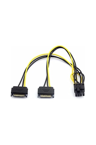 Sata To 8 Pin 6 2 Pci-e Güç Molex Power Kablosu Çevirici Dönüştürücü 4327