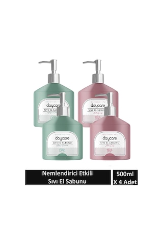 Nemlendirici Etkili Sıvı Sabun Lotus Çiçeği Ve Beyaz Yasemin Kokulu 500 Ml X 4 Adet