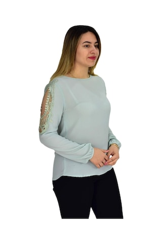 Kadın Kol Güpürlü Bluz Ry-17570 001