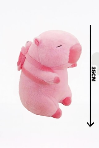 Cappy Capybara Peluş Pembe Renk 40 Cm Cappysnug Capyberry Cappylush Pembe