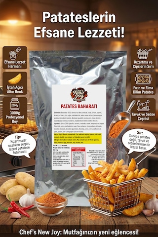 Chefs New Joy Patates Baharatı Potato Seasoning 3 KG
