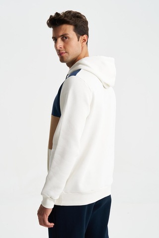 AR-MA Arma Erkek Çok Renkli Regular Fit 3 İplik Şardonlu Kanguru Cepli Kapüşonlu Sweatshirt 001