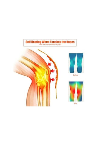 Pazly Kış Sporları İçin Sıcak Esnek Dizlik - Unisex Koşu/fitness Diz Koruyucu Siyah Siyah