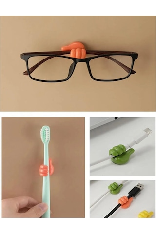 Gen-of Yapışkanlı Mini Askılık Ve Kablo Tutucu 10 Lu Gkh