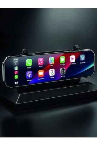 Araç İçi Multimedya Ekranı Çift Kameralı Ayna Carplay