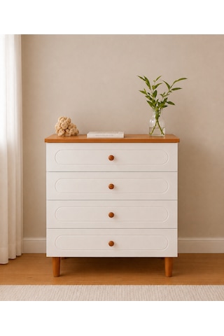 Pema Home Masal %100 Mdf Şifonyer Aynasız Atlantik Çam - Beyaz Pema Home Masal %100 Mdf Şifonyer Aynasız Atlantik Çam - Beyaz