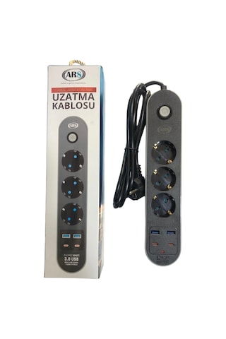 Ars 3 Lu 2mtakım Kormalı Uzatma Kablosu Usb Type-c 2 m