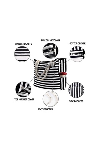 Ekstra Büyük Su Geçirmez Tuval Plaj Çantası Kadın El Çantası Diğer