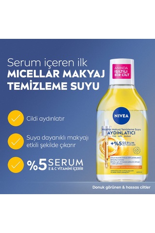 Nıvea Aydınlatıcı Micellar Makyaj Temizleme Suyu 400ml