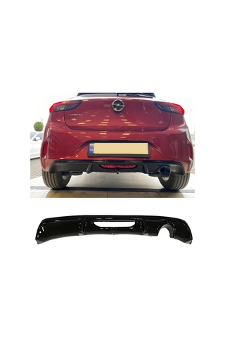 Opel Corsa F Race Difüzör Piano Black Sağ Tek Çıkış 2019