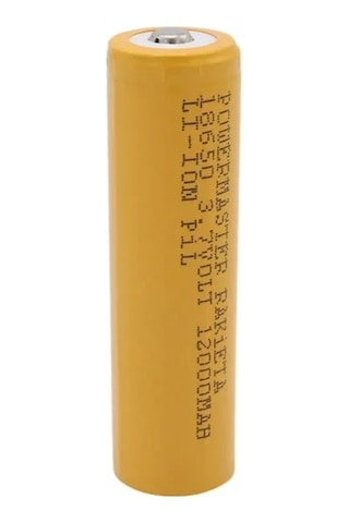 Powermaster Pm-9599 Rakieta 3.7 Volt 1200mah 18650 Başlıklı Şarj Edilebilir Lityum Pil Tekli