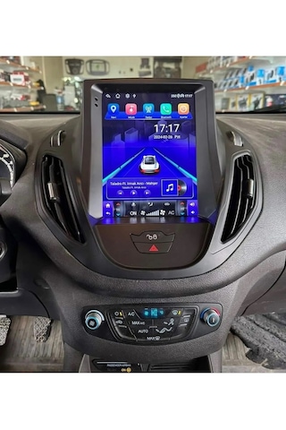 For-x Ford Courier Tesla-alt Paket 2015-2023 -9.7''android Gerçek 4+64 Gb Ram / 4 Çekirdek 1.6ghz / Wıfı 5.0ghz / Bt 5.4-kablosuz Carplay-ahd Hd Geri Görüş Kamera 9.7''