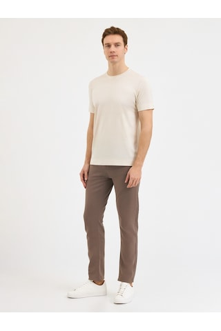 Karaca Erkek Modern Fıt Tişört-ekru 11.25s.06.607 Ekru