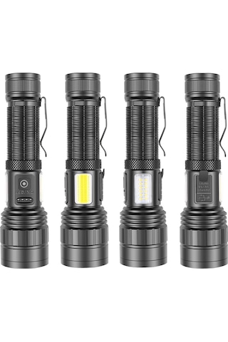 Ps-6153 10000 Lümen Zoomlu Mıknatıslı Tg Cob Led Powerbank Özellikli Profesyonel El Feneri