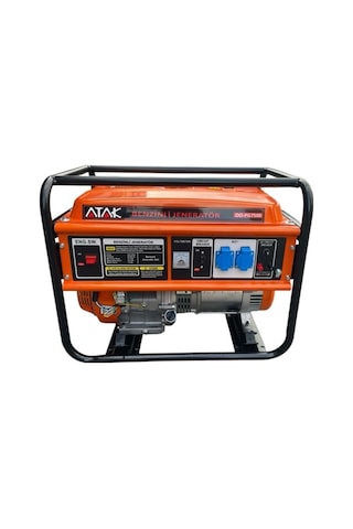 Abm Atak Oopg7500 7.5kw 15bg 420cc 6 İle 9sa 90kg Benzinli Jeneratör