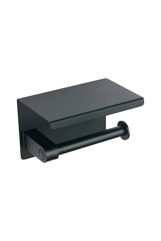 Otel Dekorasyonu İçin 304 Paslanmaz Çelik Duvara Monte Tuvalet Kağıdı Tutucu Mat Siyah Diğer