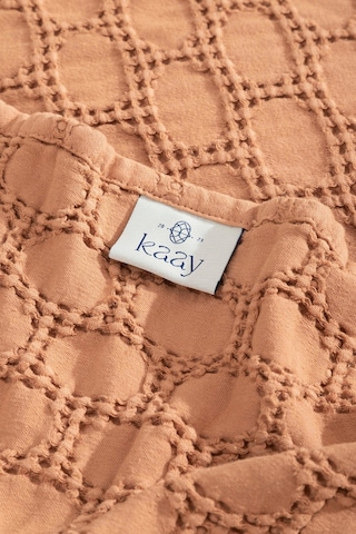 Kaay Stone Wash Pike / Yatak Örtüsü 200x240 Çift Kişilik Tarçın
