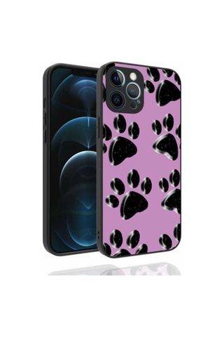 Apple Uyumlu iPhone 12 Pro Max Kılıf Desenli Kamera Korumalı Parlak Zore Nora Kapak NO3