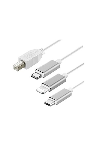 Daytona Ads-501 3ın1 Usb B To Micro-lightning-type-c Telefon Bilgisayar Tablet Için Piyano Mıdı Org Elektrikli Piyan Standart