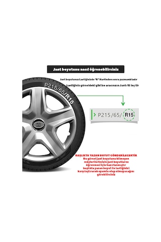 Renault Megane 1 15'' Inc Uyumlu Takım Jant Kapağı Tnc015