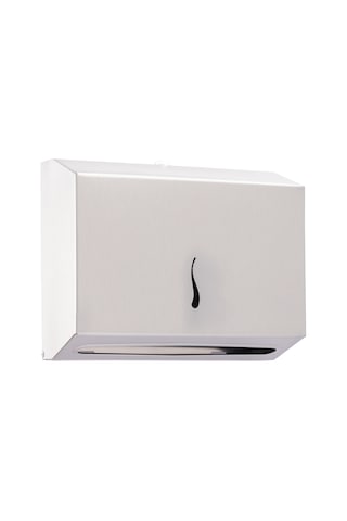 Paslanmaz Çelik Z Katlama Kağıt Havlu Dispenseri-200'lük-EKOSS430 Krom