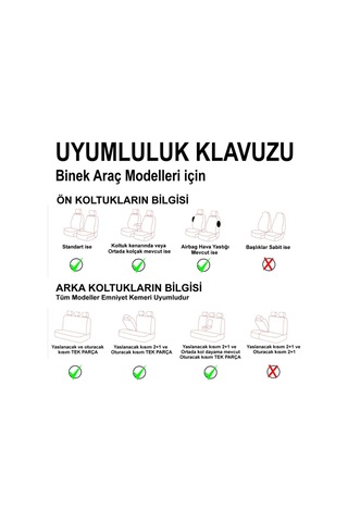Ayrex Gof Plus Serisi Universal Oto Koltuk Kılıfı Binek 2+1 Uyumlu Tam Set Siyah Mavi Diğer