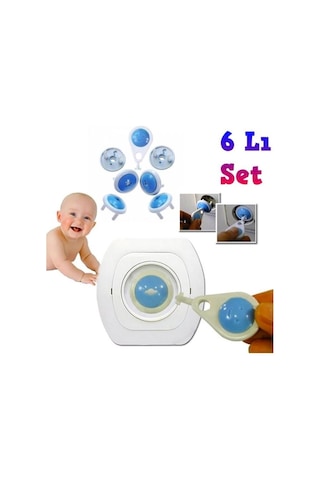 Bebek Koruma Priz Kiliti Anahtarlı 6' lı