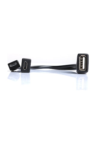 Dark Micro Usb Erkek - Usb 2.0 Dişi, Micro Usb Dişi Otg Y Kablo