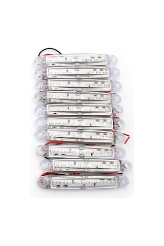 10 Adet 9 Ledli Parmak Lamba Beyaz Parmak Led Yan Lamba Beyaz Etek Lamba