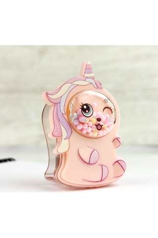 Sevimli Unicorn Tasarımlı Pastel Renkli Kalemtıraş Mikro Okul Çantaları Kırtasiye Malzemesi