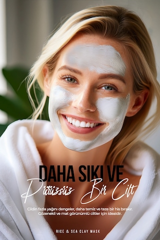 New Well Rice & Sea Clay Mask Pirinç Ve Deniz Özlü Kil Maskesi 100 ML