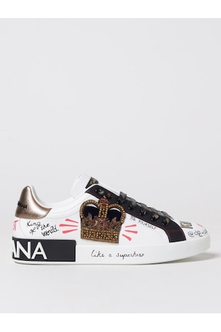 Dolce & Gabbana Portofino Sneakers In Leather Çok Renkli