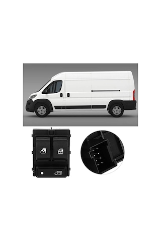 Gpr Citroen Jumper Sol Çiftli Cam Açma Düğmesi Anahtarı 2007-201