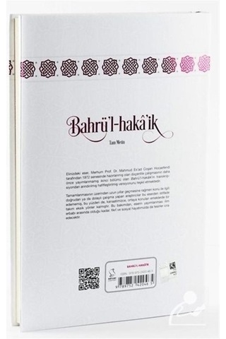 Bahrü'l-Haka'ik - Tam Metin (Uzman Düzeyi) / Prof. Dr. Mahmud ... 9789752420465