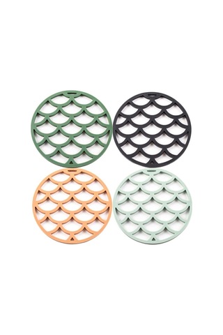 Silikon Bardak Altlıkları Isıya Dayanıklı Kaymaz Mutfak Bardak Altlıkları 4'lü Paket Diğer