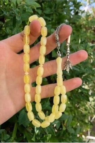 Erkek Beyrut Toz Kehribar Tesbih Dgn1124